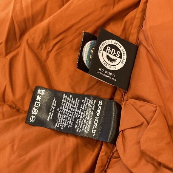 Aritzia The Super Puff TNA Burnt Orange Down Puffer Jacket Women's Size Small - Picture 9 of 13